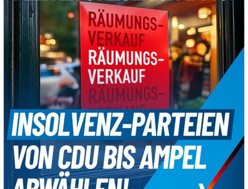 Insolvenz-Parteien von CDU bis Ampel abwählen